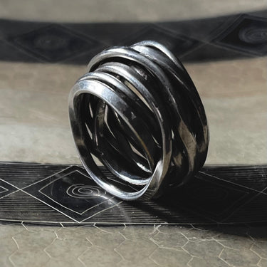Vintage Wire Wrapped Statement Band Ring