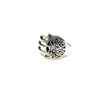 Open Work Hamsa Ring