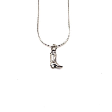 Cowboy Boot Pendant Necklace