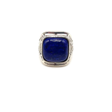 Modern Square Lapis Ring