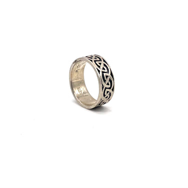 Enameled Celtic Knot Wrap Around Band Ring