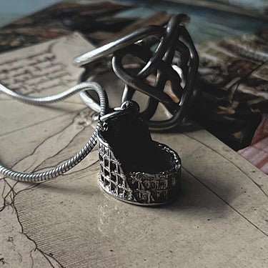 Vintage Roman Colosseum Pendant Necklace