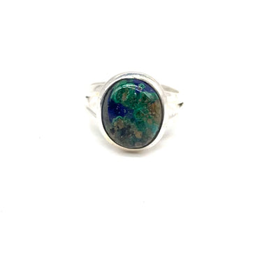 Oval Azurite Ring