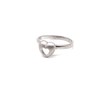 Petite Open Work Heart Ring