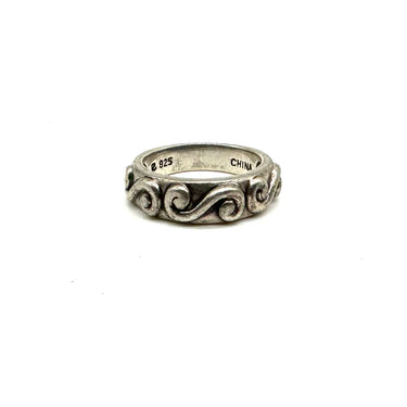 Stackable Scroll Band Ring