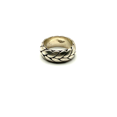 MEXICO Stamped Braided Band Ring