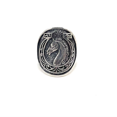 Horse Head Signet Ring