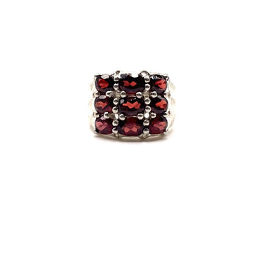 Garnet Cluster Statement Ring