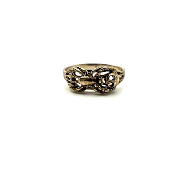 Spider Skull Open Work Ring