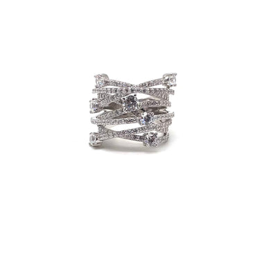 C Z Cluster Wrapped Statement Ring