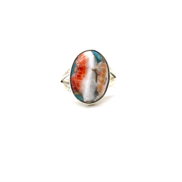 Oval Copper Turquoise Ring
