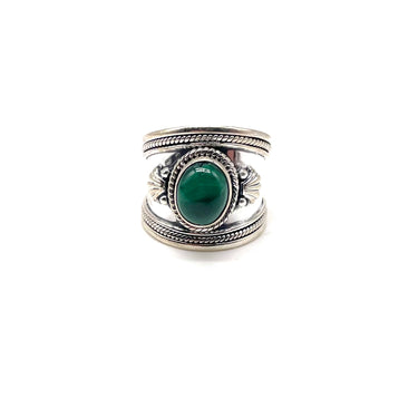 Ornate Malachite Cigar Band