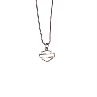 Open Work Harley Davidson Pendant Necklace