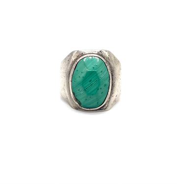 Modern Cut Turquoise Ring