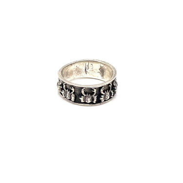 Enameled Cancer Zodiac Ring