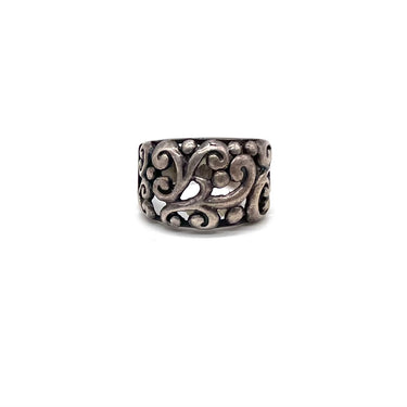 Oxidized Filagree Ring