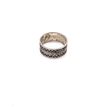 Split Triangle Row Band Ring