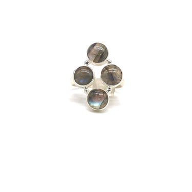 Mutli Cluster Labradorite Ring