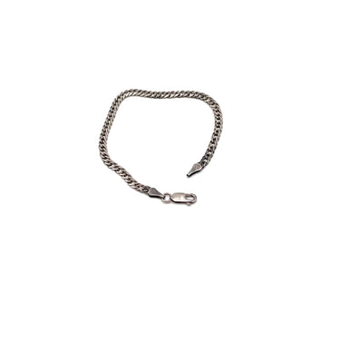 Oxidized Petite Double Cuban Link Bracelet