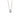 Oxidized C Z Pendant Necklace