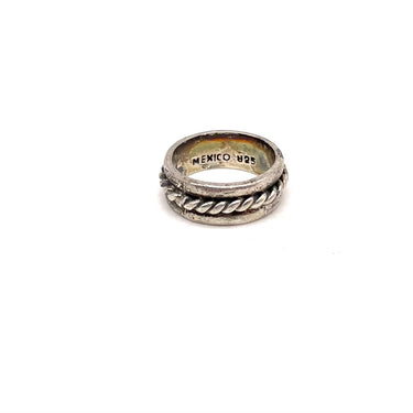 MEXICO Stamped Braided Ring