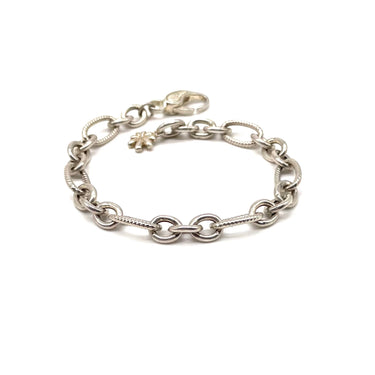 Modern Roped Cable Link Bracelet