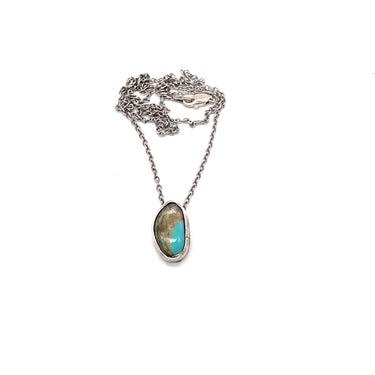 Vintage NAVAJO Turquoise Cabochon Pendant Necklace