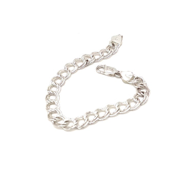 ITALY Stamped Double Curb Link Bracelet
