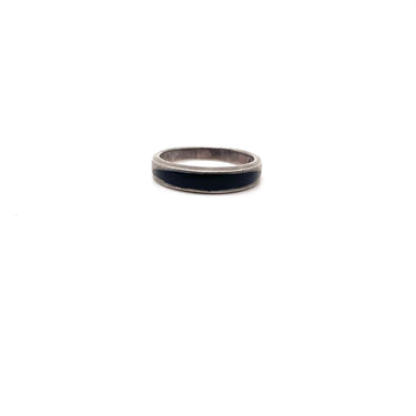 Modern Stackable Onyx Ring