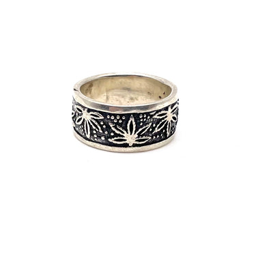 Enameled Marijuana Ring