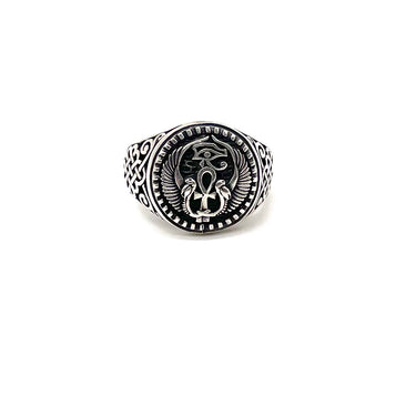 Egyptian Gods Symbolism Statement Ring