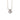Hand Hammered Circle C Z Pendant Necklace