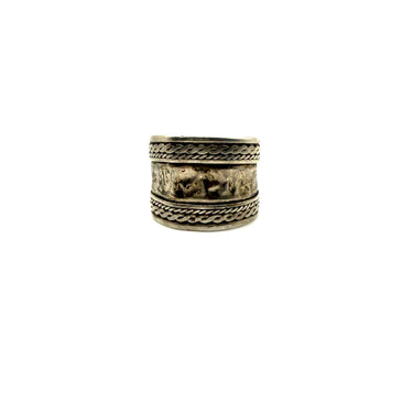 Hand Hammered Cigar Band Ring
