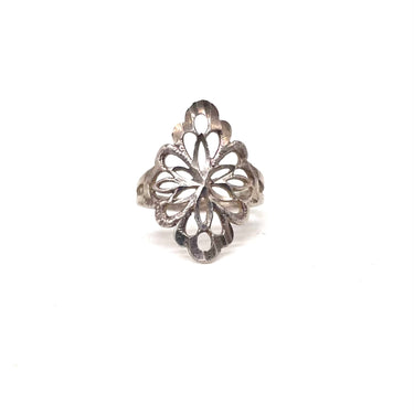 Ornate Openwork Floral Ring