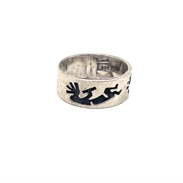 Enameled Kokopelli Ring