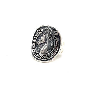 Horse Head Signet Ring