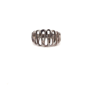 Open Work Brutalist Ring