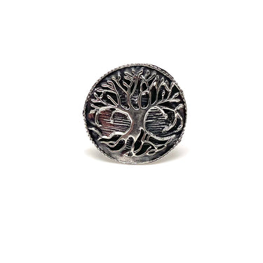 Detailed Embossed Tree Of Life Ring