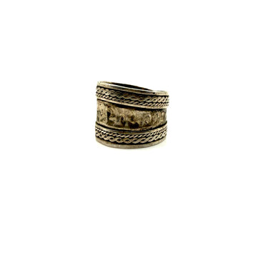 Hand Hammered Cigar Band Ring