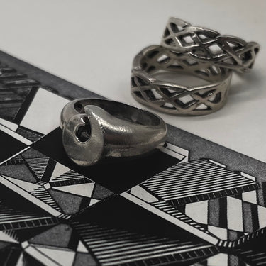 Modern Swirled Spiral Ring