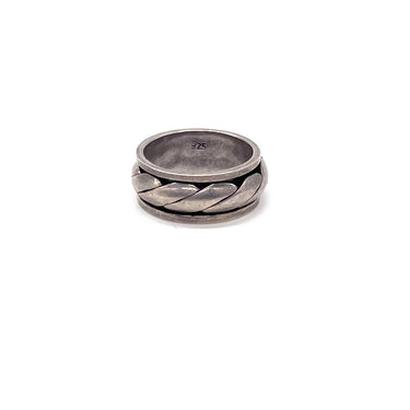 Braided Spinner Band Ring