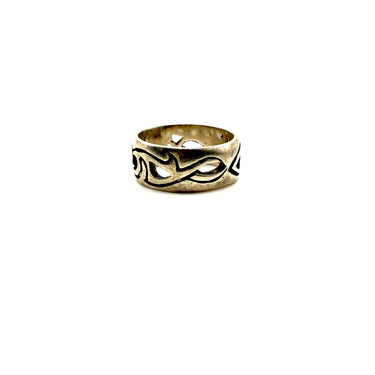 Ornate Tribal Open Work Band Ring