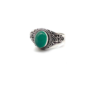 Ornate Green Onyx Ring