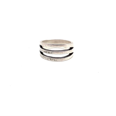 Modern Triple Layered Open Work Ring