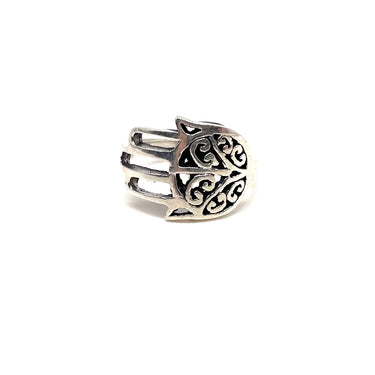 Open Work Hamsa Ring