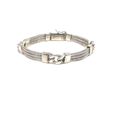 Multi Link Franco & Cuban 
Bracelet