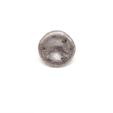 Brutalist Circle Shield Ring