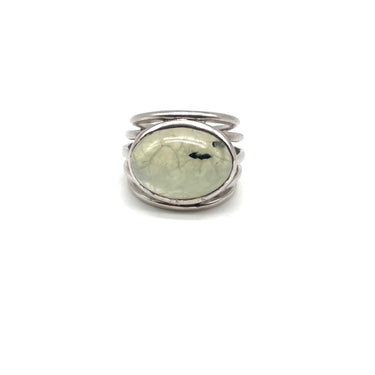 Multi Band Rutilated Quartz Ring