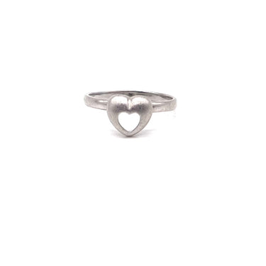 Petite Open Work Heart Ring