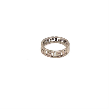 Modern Stackable Greek Key Ring